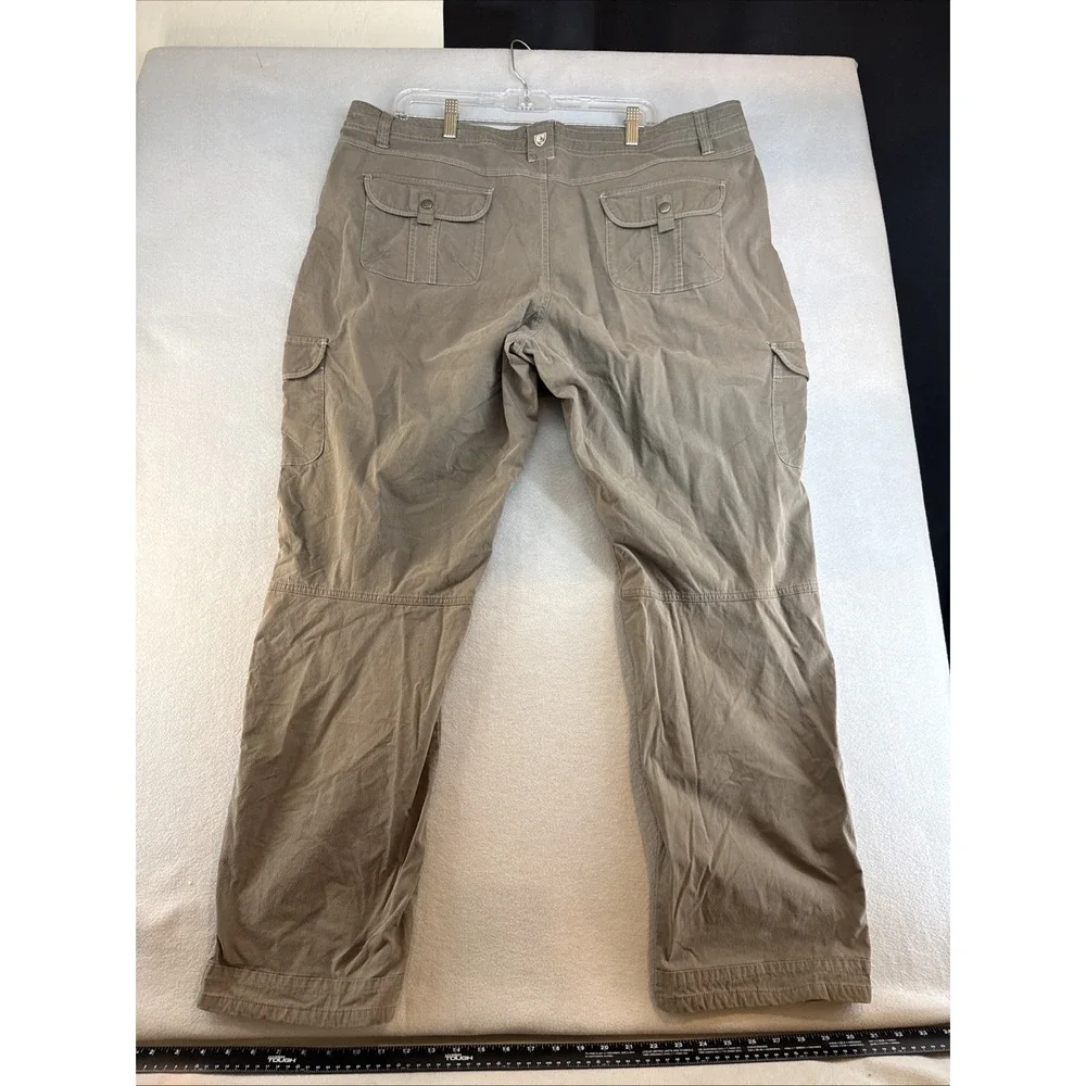 Kuhl Cargo Pants, Size 22W, Pockets, Drawstring On Inside Waist, Inseam 32
